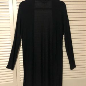 PREMISE STUDIO size Medium open front cardigan in black color.